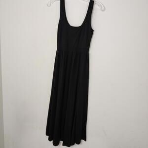 Ardene Black Sleeveless Maxi Dress XS/TP Stretch Minimalist Goth
